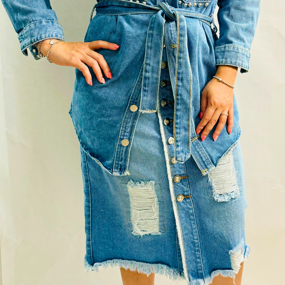 Falda Ultra Denim Clara & Oscura